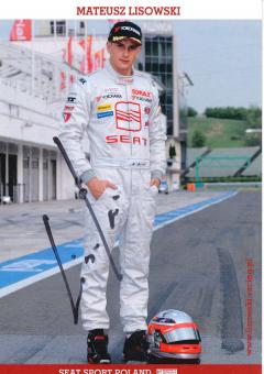 Mateusz Lisowski   Seat  Auto Motorsport Autogrammkarte original signiert 
