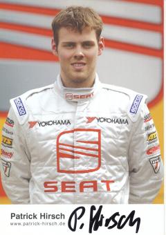 Patrick Hirsch   Seat  Auto Motorsport Autogrammkarte original signiert 