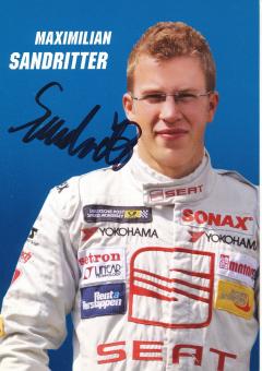 Maximilian Sandritter  Seat  Auto Motorsport Autogrammkarte original signiert 