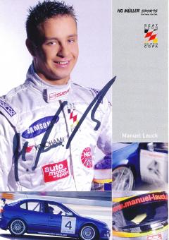 Manuel Lauck  Seat  Auto Motorsport Autogrammkarte original signiert 