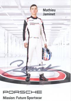 Mathieu Jaminet  Porsche  Auto Motorsport Autogrammkarte original signiert 