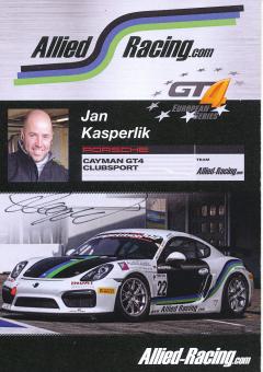 Jan Kasperlik  Porsche  Auto Motorsport Autogrammkarte original signiert 