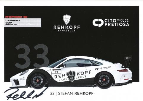 Stefan Rehkopf  Porsche  Auto Motorsport Autogrammkarte original signiert 