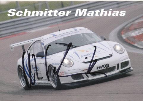 Mathias Schmitter  Porsche  Auto Motorsport Autogrammkarte original signiert 