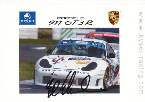 Kye Wankum  Porsche  Auto Motorsport Autogrammkarte original signiert 