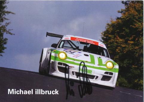Michael illbruck  Porsche  Auto Motorsport Autogrammkarte original signiert 