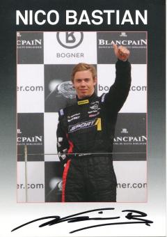 Nico Bastian   Mini  Auto Motorsport Autogrammkarte original signiert 