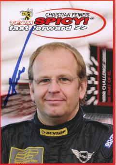 Christian Feineis  Mini  Auto Motorsport Autogrammkarte original signiert 