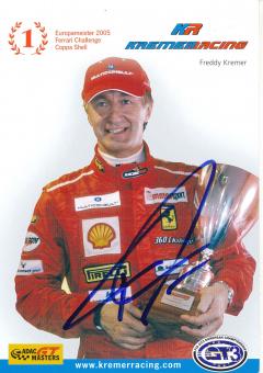 Freddy Kremer  Ferrari  Auto Motorsport Autogrammkarte original signiert 