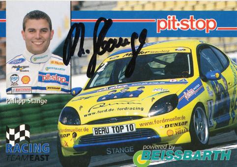 Philipp Stange  Ford  Auto Motorsport Autogrammkarte original signiert 
