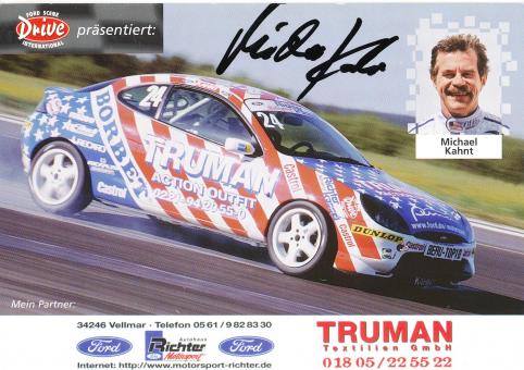 Michael Kahnt  Ford  Auto Motorsport Autogrammkarte original signiert 
