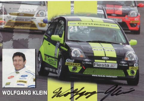 Wolfgan Klein  Ford  Auto Motorsport Autogrammkarte original signiert 