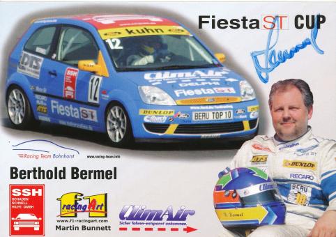 Berthold Bermel  Ford  Auto Motorsport Autogrammkarte original signiert 