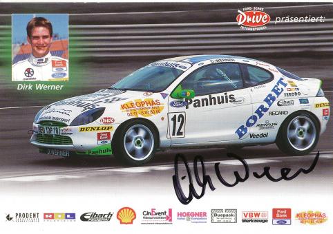 Dirk Werner  Ford  Auto Motorsport Autogrammkarte original signiert 
