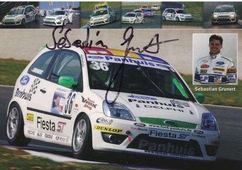 Sebastian Grunert  Ford  Auto Motorsport Autogrammkarte original signiert 