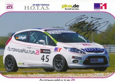Klaus Bingler  Ford  Auto Motorsport Autogrammkarte original signiert 