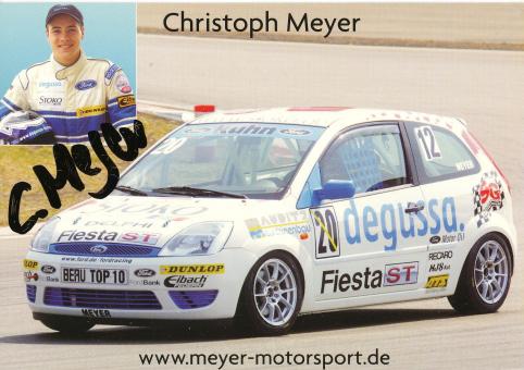 Christoph Meyer  Ford  Auto Motorsport Autogrammkarte original signiert 