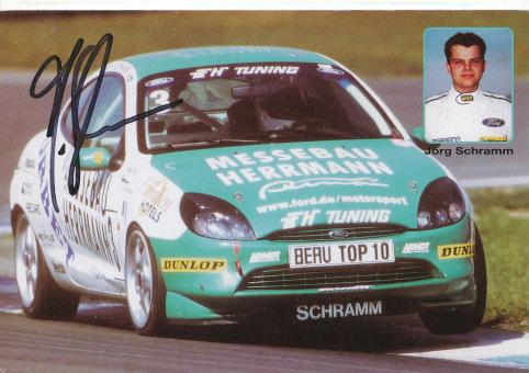 Jörg Schramm  Ford  Auto Motorsport Autogrammkarte original signiert 