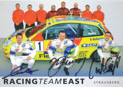 Racing Team East  Ford  Auto Motorsport Autogrammkarte original signiert 