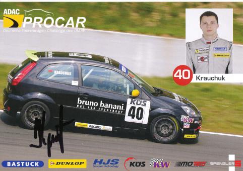 Yury Krauchuk  Ford  Auto Motorsport Autogrammkarte original signiert 