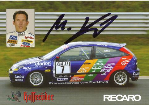 Michael Funke  Ford  Auto Motorsport Autogrammkarte original signiert 