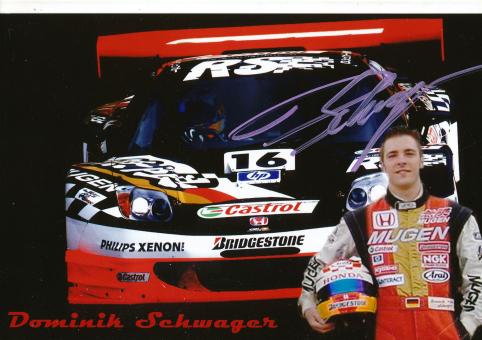 Dominik Schwager  Honda  Auto Motorsport Autogrammkarte original signiert 