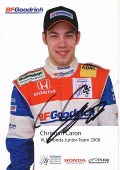 Christian Caron  Honda  Auto Motorsport Autogrammkarte original signiert 