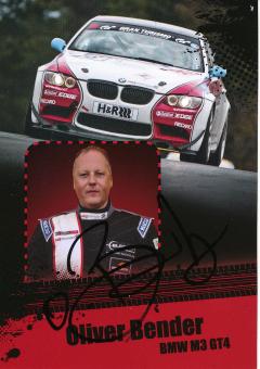 Oliver Bender  BMW  Auto Motorsport Autogrammkarte original signiert 