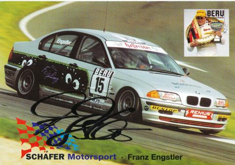 Franz Engstler  BMW  Auto Motorsport Autogrammkarte original signiert 