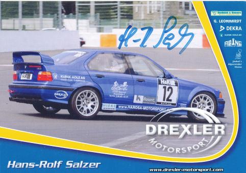 Hans Rolf Salzer  BMW  Auto Motorsport Autogrammkarte original signiert 