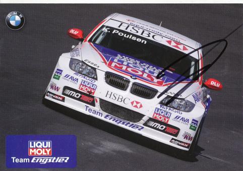 Kristian Poulsen   BMW  Auto Motorsport Autogrammkarte original signiert 