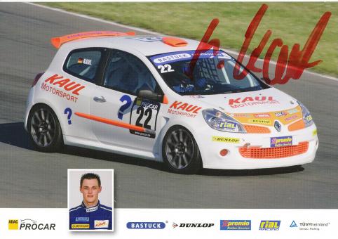 Matthias Kaul  Renault  Auto Motorsport Autogrammkarte original signiert 