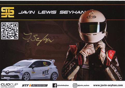 Javin Lewis Seyhan  Renault  Auto Motorsport Autogrammkarte original signiert 