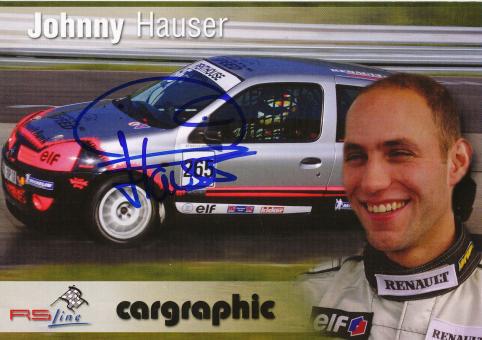 Johnny Hauser  Renault  Auto Motorsport Autogrammkarte original signiert 