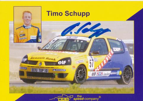Timo Schupp  Renault  Auto Motorsport Autogrammkarte original signiert 