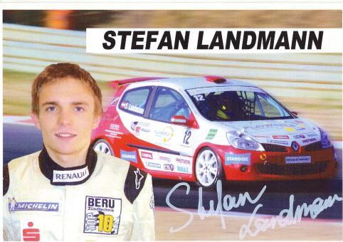 Stefan Landmannl  Renault  Auto Motorsport Autogrammkarte original signiert 