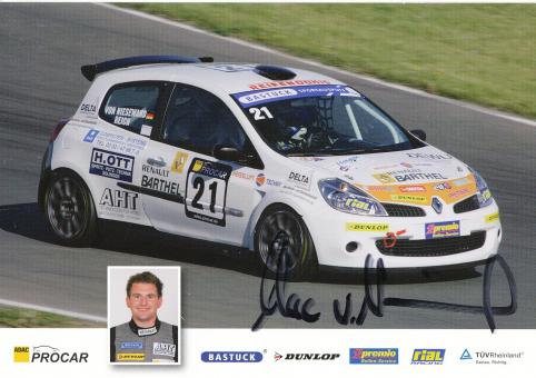 Marc Uwe von Niesewand  Renault  Auto Motorsport Autogrammkarte original signiert 