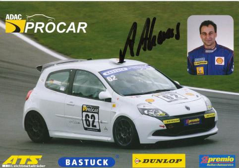 Alf Ahrens  Renault  Auto Motorsport Autogrammkarte original signiert 