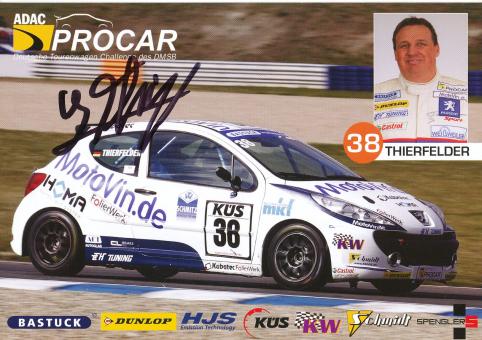Guido Thierfelder  Renault  Auto Motorsport Autogrammkarte original signiert 