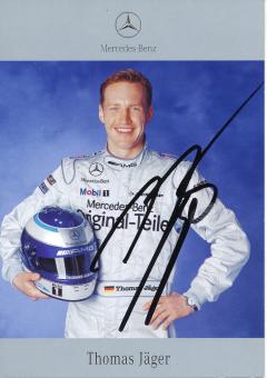 Thomas Jäger  Mercedes  Auto Motorsport Autogrammkarte original signiert 