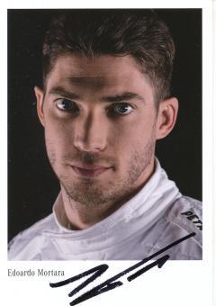Edoardo Mortara  Mercedes  Auto Motorsport Autogrammkarte original signiert 
