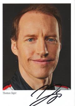 Thomas Jäger  Mercedes  Auto Motorsport Autogrammkarte original signiert 