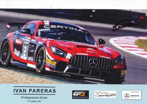 Ivan Pareras  Mercedes  Auto Motorsport Autogrammkarte original signiert 