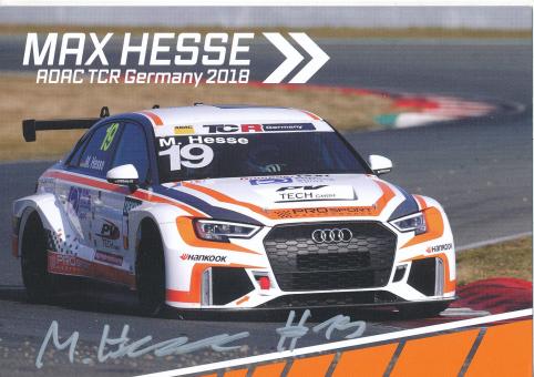 Max Hesse   Audi  Auto Motorsport Autogrammkarte original signiert 