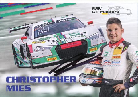 Christopher Mies   Audi  Auto Motorsport Autogrammkarte original signiert 
