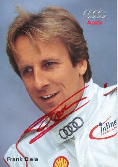 Frank Biela  Audi  Auto Motorsport Autogrammkarte original signiert 