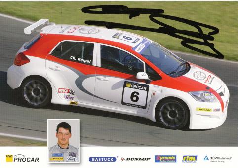 Charlie Geipel  Toyota  Auto Motorsport Autogrammkarte original signiert 