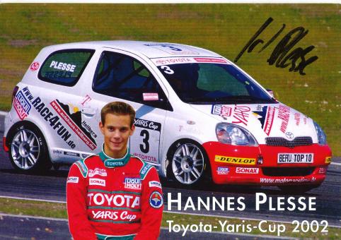 Hannes Plesse  Toyota  Auto Motorsport Autogrammkarte original signiert 