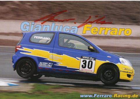 Gianluca Ferraro  Toyota  Auto Motorsport Autogrammkarte original signiert 