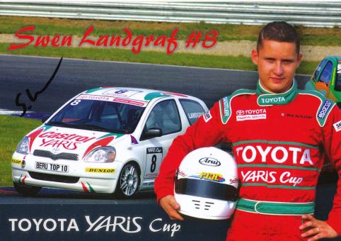 Swen Landgraf  Toyota  Auto Motorsport Autogrammkarte original signiert 